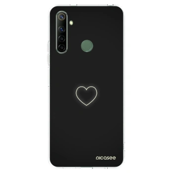 Picasee silikonska prozirna maskica za Realme 6i - Heart