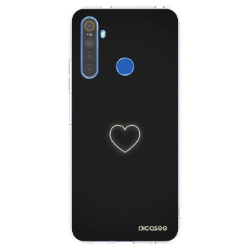 Picasee silikonska prozirna maskica za Realme 5 - Heart