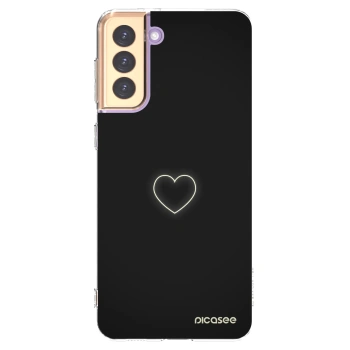 Picasee silikonska prozirna maskica za Samsung Galaxy S21+ 5G G996F - Heart