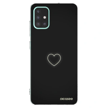 Picasee silikonska prozirna maskica za Samsung Galaxy M31s - Heart