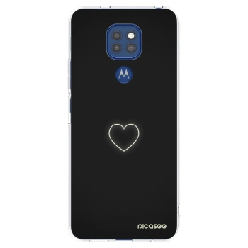 Picasee silikonska prozirna maskica za Motorola Moto G9 Play - Heart