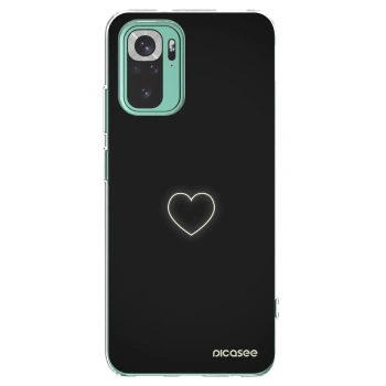 Picasee silikonska prozirna maskica za Xiaomi Redmi Note 10 Pro - Heart