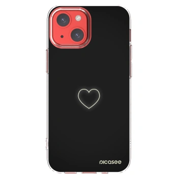 Picasee silikonska prozirna maskica za Apple iPhone 13 mini - Heart