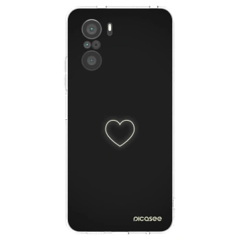 Picasee silikonska prozirna maskica za Xiaomi Poco F3 - Heart