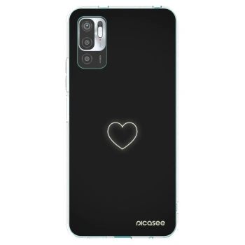 Picasee silikonska prozirna maskica za Xiaomi Redmi Note 10 5G - Heart