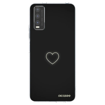 Picasee silikonska prozirna maskica za Vivo Y20s - Heart