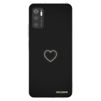 Picasee silikonska prozirna maskica za Xiaomi Poco M3 Pro 5G - Heart