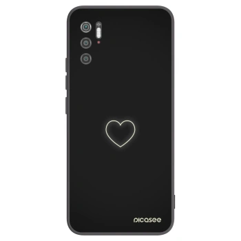 Picasee crna silikonska maskica za Xiaomi Poco M3 Pro 5G - Heart