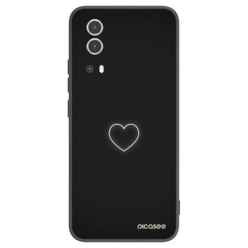 Picasee crna silikonska maskica za Vivo Y72 5G - Heart