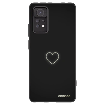 Picasee crna silikonska maskica za Xiaomi Redmi Note 11 Pro - Heart
