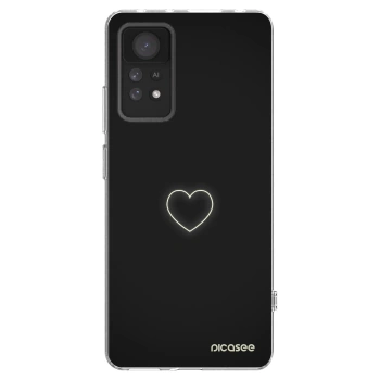Picasee silikonska prozirna maskica za Xiaomi Redmi Note 11 Pro 5G - Heart