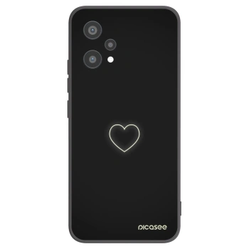 Picasee crna silikonska maskica za Realme 9 Pro 5G - Heart