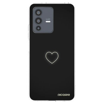Picasee silikonska prozirna maskica za Vivo V23 5G - Heart