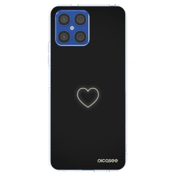 Picasee silikonska prozirna maskica za Honor X8 4G - Heart