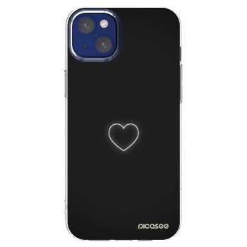 Picasee silikonska prozirna maskica za Apple iPhone 14 Plus - Heart