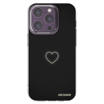 Picasee silikonska prozirna maskica za Apple iPhone 14 Pro - Heart