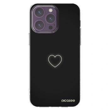 Picasee silikonska prozirna maskica za Apple iPhone 14 Pro Max - Heart