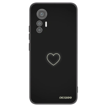Picasee crna silikonska maskica za Xiaomi 12 Lite - Heart