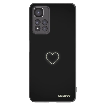 Picasee crna silikonska maskica za Xiaomi Redmi Note 11 Pro+ 5G - Heart