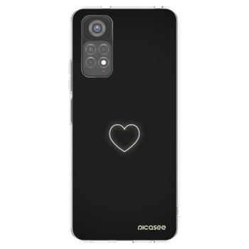 Picasee silikonska prozirna maskica za Xiaomi Redmi Note 11S 5G - Heart