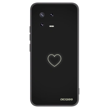 Picasee crna silikonska maskica za Xiaomi 13 Pro - Heart