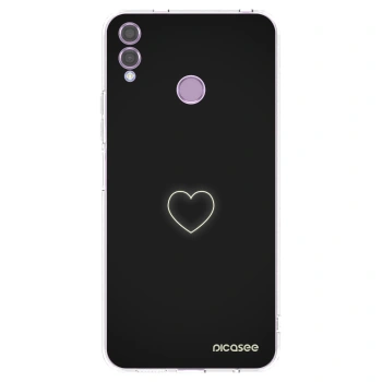 Picasee silikonska prozirna maskica za Honor 8X - Heart