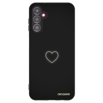 Picasee crna silikonska maskica za Samsung Galaxy A14 5G A146P - Heart
