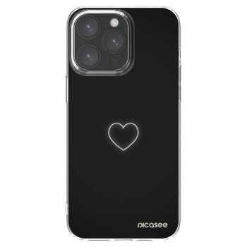 Picasee silikonska prozirna maskica za Apple iPhone 15 Pro Max - Heart