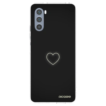 Picasee silikonska prozirna maskica za Motorola Moto G62 - Heart