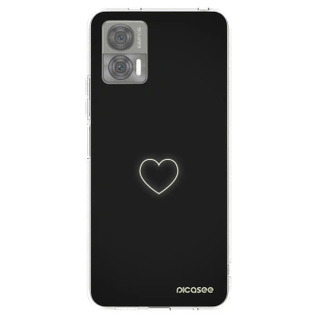 Picasee silikonska prozirna maskica za Motorola Edge 30 Neo - Heart