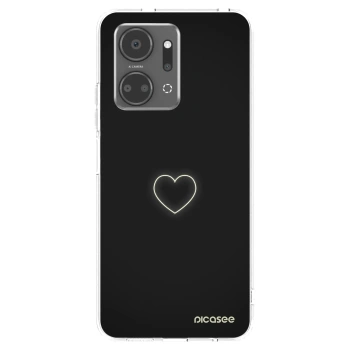 Picasee silikonska prozirna maskica za Honor X7a - Heart