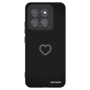 Picasee crna silikonska maskica za Xiaomi 14 - Heart