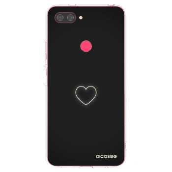 Picasee silikonska prozirna maskica za Xiaomi Mi 8 Lite - Heart