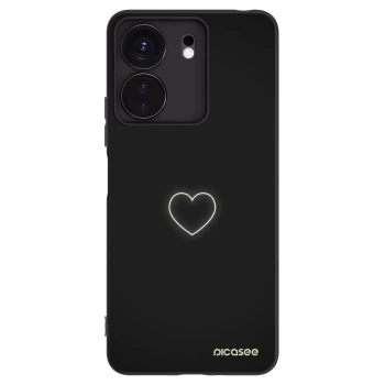 Picasee crna silikonska maskica za Xiaomi Redmi 13C 4G - Heart
