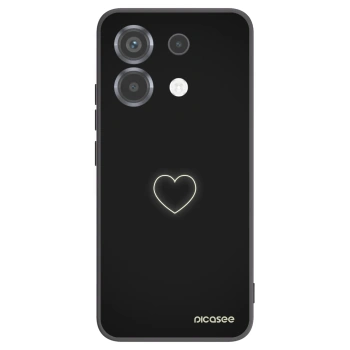 Picasee crna silikonska maskica za Xiaomi Poco X6 - Heart