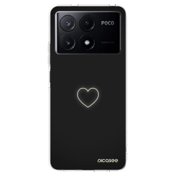 Picasee silikonska prozirna maskica za Xiaomi Poco X6 Pro - Heart