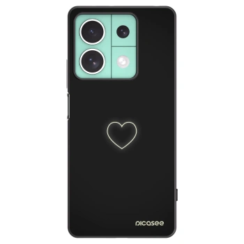 Picasee crna silikonska maskica za Xiaomi Redmi Note 13 5G - Heart