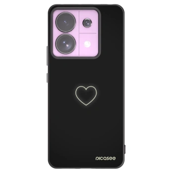 Picasee crna silikonska maskica za Xiaomi Redmi Note 13 Pro 5G - Heart