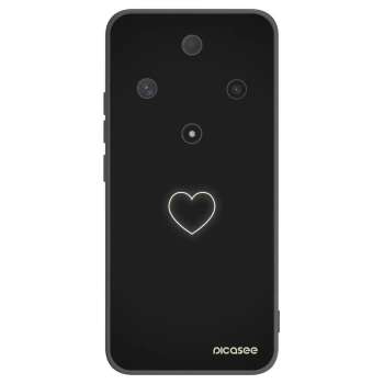 Picasee crna silikonska maskica za Honor Magic6 Lite 5G - Heart