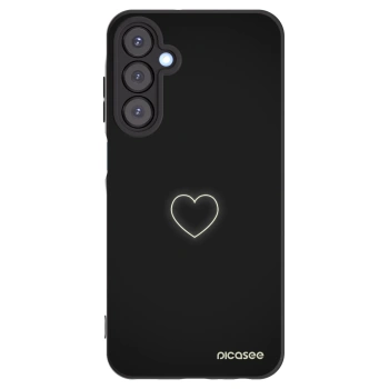 Picasee crna silikonska maskica za Samsung Galaxy A25 A256B 5G - Heart