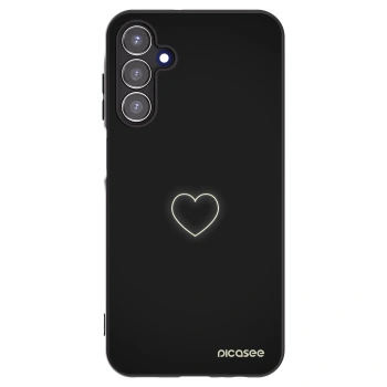 Picasee crna silikonska maskica za Samsung Galaxy A15 A155F 4G - Heart