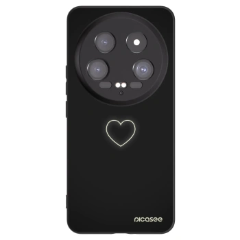 Picasee crna silikonska maskica za Xiaomi 14 Ultra - Heart
