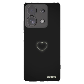 Picasee silikonska prozirna maskica za Xiaomi Redmi Note 13 Pro 4G - Heart