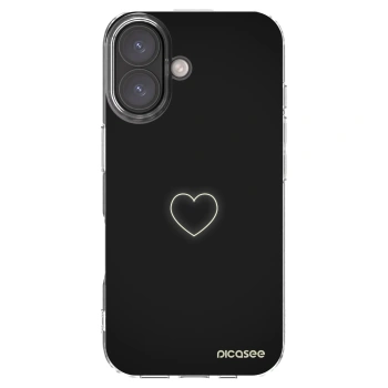 Picasee silikonska prozirna maskica za Apple iPhone 16 - Heart
