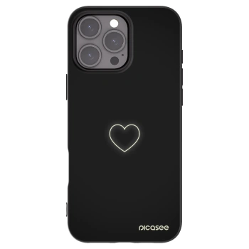 Picasee crna silikonska maskica za Apple iPhone 16 Pro Max - Heart