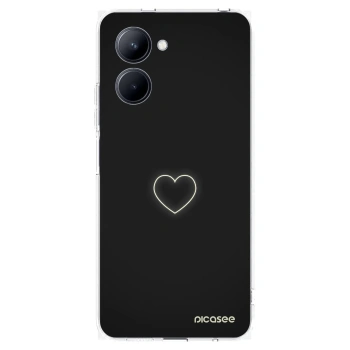 Picasee silikonska prozirna maskica za Realme C33 (2023) - Heart