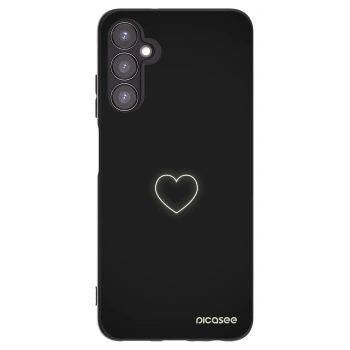 Picasee crna silikonska maskica za Samsung Galaxy A05s A057G - Heart
