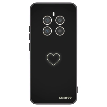 Picasee crna silikonska maskica za Realme 12 Pro 5G - Heart