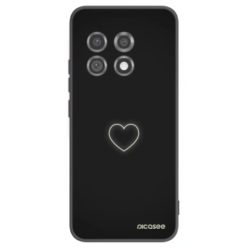 Picasee crna silikonska maskica za OnePlus 11 5G - Heart