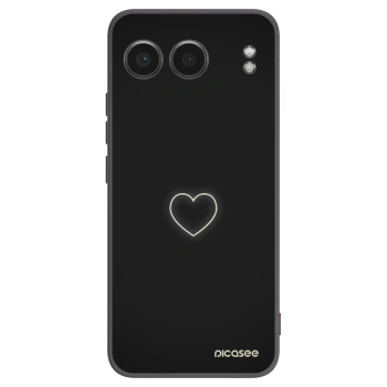 Picasee crna silikonska maskica za OnePlus Nord 4 - Heart